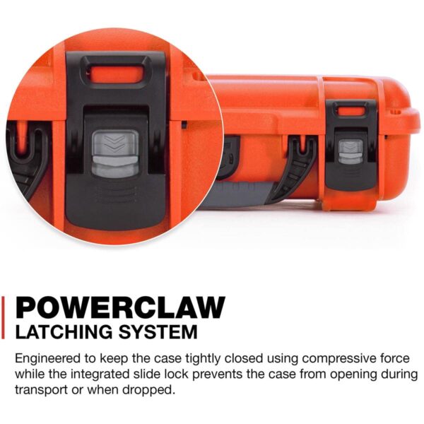 Nanuk 909 Waterproof Hard Case with Foam Insert for GoPro Hero 9 & 10 - Orange, 909-GOPH93 - Image 6