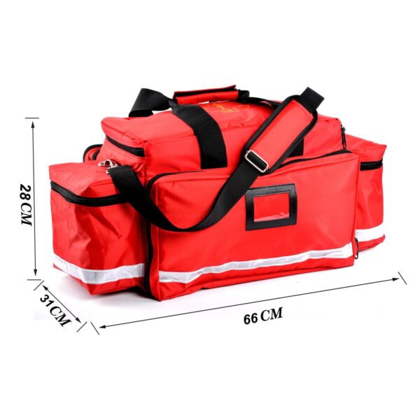Aurelius Large Capacity First Aid Responder Bag Empty EMT Trauma Bag,Emergency Supplies Not Included (Longer) - Image 6