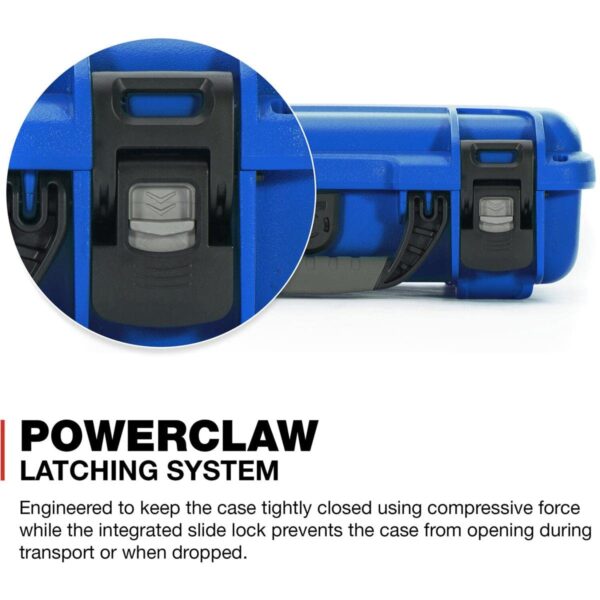 Nanuk 909 Waterproof Hard Case with Foam Insert for GoPro Hero 9 and 10, Blue - Image 6