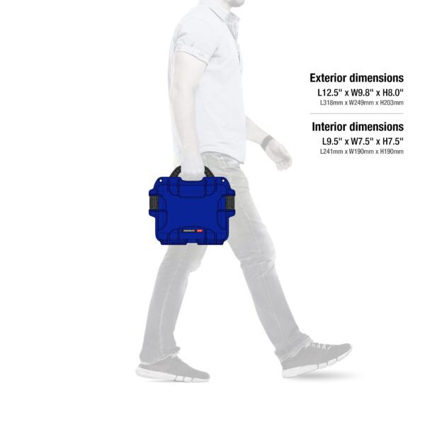Nanuk 908 Waterproof Hard Case with Padded Divider - Blue - Image 2
