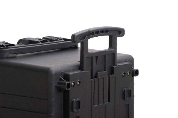 MEIJIA Portable Rolling Waterproof Protective Case,Hard Compact Case With Retractable Pull Handle And Wheels,Customizable Fit Foam Inserted,Elegant Black, 31.02" X19.41" X17.71" - Image 3