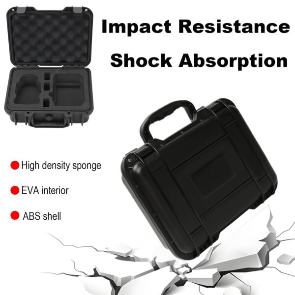 Durable black cases demonstrating impact resistance and shock absorption