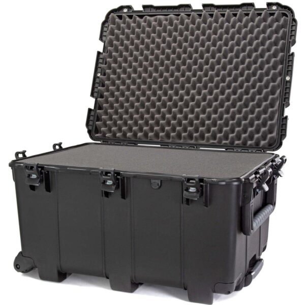 Nanuk 975 Wheeled Waterproof Standard Hard Case with Foam Insert, Black