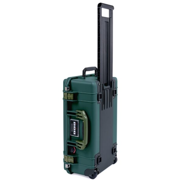 ColorCase Pelican Air 1535 Carry-on Case Trekking Green - Medium Size Waterproof Case with Gray Padded Microfiber Dividers & Convoluted Lid Foam - OD Green Handles & Latches - Image 3