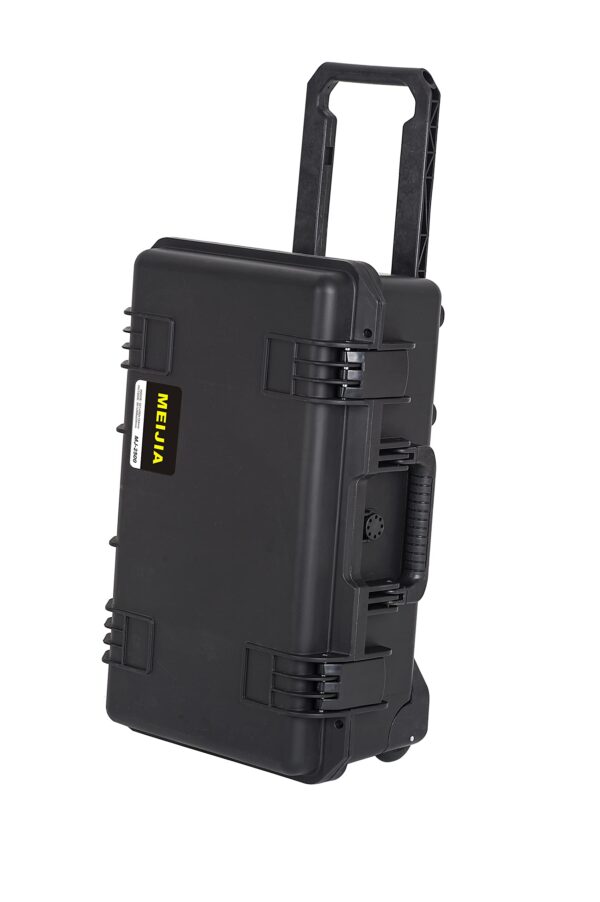 MEIJIA Premium Waterproof Hard Compact Rolling Camera Case with customizable fit foam and wheels,Full Protection with Light&Convenient Design,21.7"x14.1"x8.8",Elegant Black - Image 8
