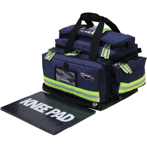 Kemp USA Professional Large Trauma Bag - EMS First Aid Kit & Emergency Survival Gear Organizer Storage for EMT First Responders - Navy Blue - Image 3