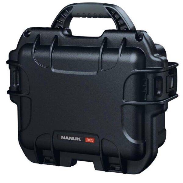 Nanuk Small Series 905 Lightweight NK-7 Resin Waterproof Protective Case with Foam for Sennheiser Single XS Wireless Digital Vocal Set, Black