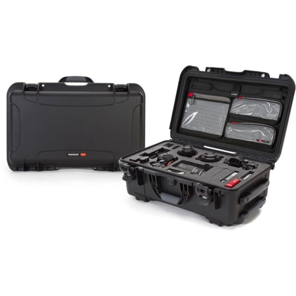 Nanuk Media Series 935 Waterproof Wheeled Hard Case with Lid Organizer and Foam Insert for DSLR Cameras, Black - Image 5
