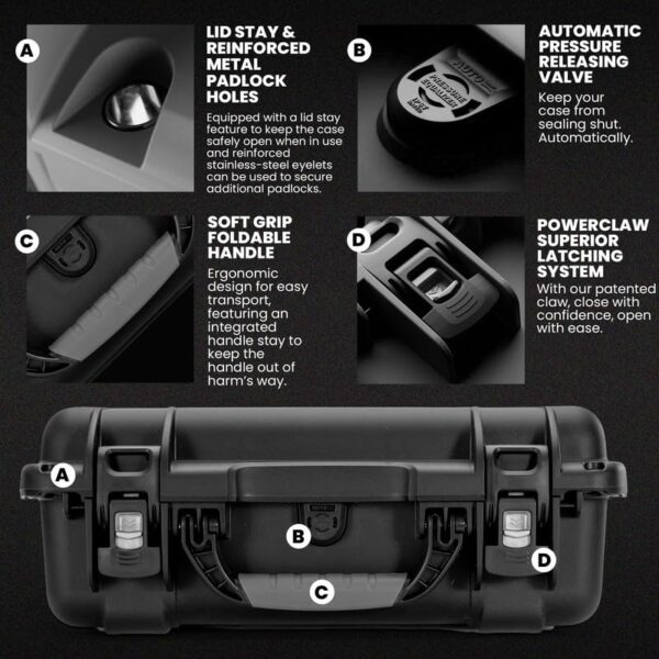 Nanuk 925 DJI™ Avata 2 Fly More Combo - Waterproof Hard Case with Drone Foam Insert, Crushproof, Portable Travel Case, Made in North America - Black (18.7" x 14.8" x 7") - Image 3