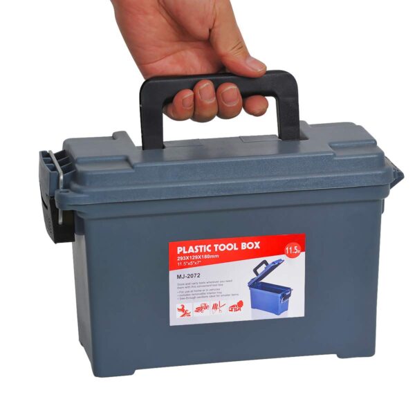 MEIJIA Portable Tool Boxes, Fishing Box, Ideal For Storage of bullets, fishing tools (11.53"x5.08"x7.09") - Image 4