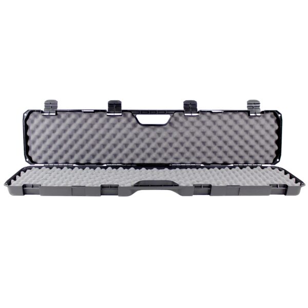 Condition 1 46” Rifle Gun Case, Hard Lockable Storage Box, Water Resistant Plastic Travel Case Model 628 For Tactical Gear, Protective Luggage, Made in USA, ‎46.62"x12.5"x3.81" Black