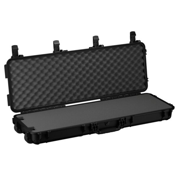 Condition 1 45” Dustproof Protective Luggage Case Model 1229, Lockable Storage Box With Customizable Foam Insert, IP67 Long Waterproof Hard Case, 44.52"x 16.32"x6.10" Black