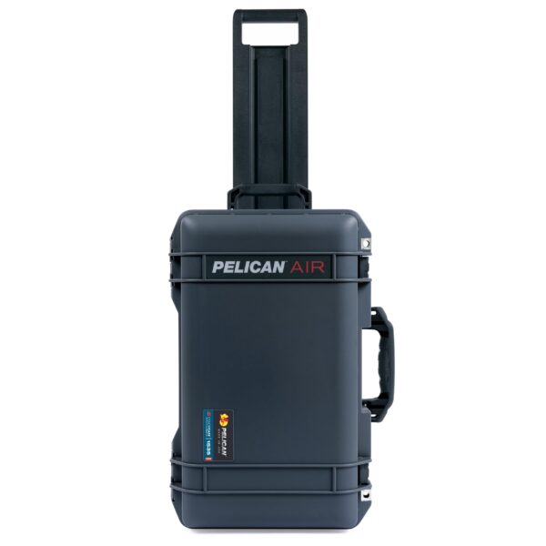 ColorCase Pelican Air 1535 Carry-on Case Graphite - Medium Size Waterproof Case with Gray Padded Microfiber Dividers & Mesh Lid Organizer - Black Handles & Latches - Image 3