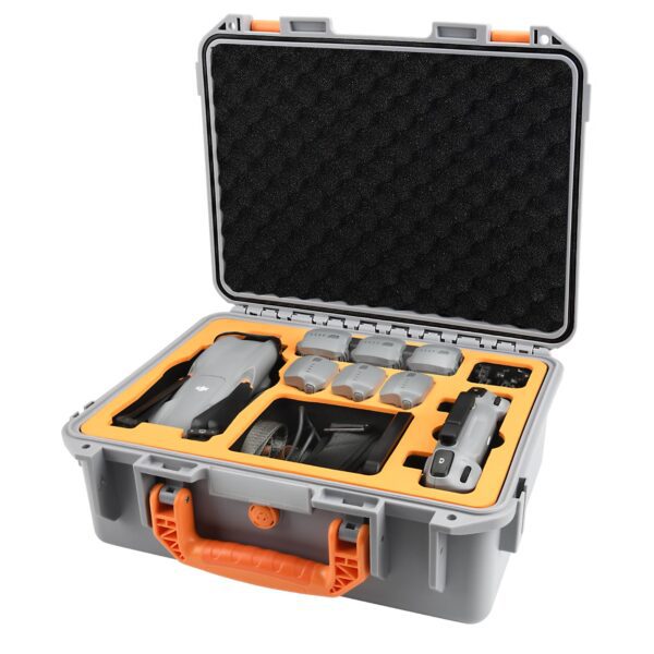 YETEETH Hard Case for DJI Air 3S Air 3, Waterproof Pressure Resistant Carrying Case for DJI Air 3S Air 3 Accessories - Fits Latest DJI RC 2/RC-N2/RC-N3 (Grey)