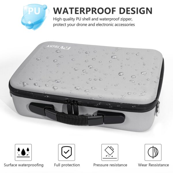 FPVtosky Mini 4 Pro RC 2 Case, Portable Storage Hard Case Shoulder Bag for DJI Mini 4 Pro Fly More Combo, DJI Mini 4 Pro Accessories - Image 5