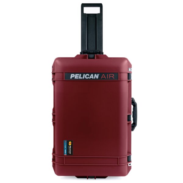 ColorCase Pelican 1595 Case OxBlood - Large Sized Waterproof Case with Combo Pouch Lid Organizer- Black Handles & Latches - Image 3