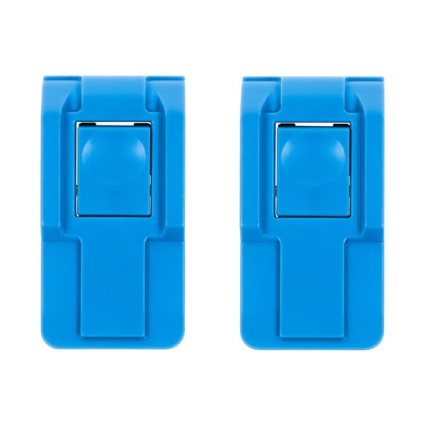 2 Pelican Blue Replacement Push Button Medium Air Case Latches. Fits Air Series Cases.