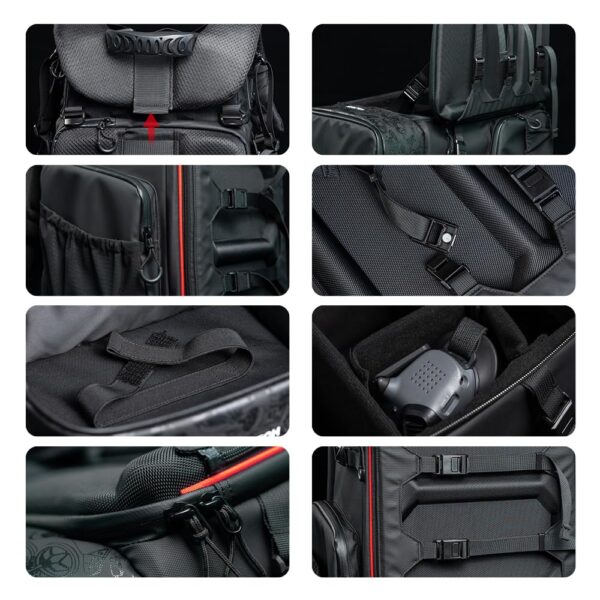 HGLRC FPV Drone Backpack Case Shoulder Bag for FPV Racing Quadcopter Drone and Parts for DJI FPV Combo - Image 4