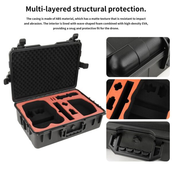 Liyirui Avata Hard Case, Waterpoof Case for DJI Avata (DJI Goggles V2 / Goggles 2 / Goggles Integra),Avata Drone Carrying Case, Compatible with DJI Avata And Accessories[Not For Avata2, CASE ONLY] - Image 5