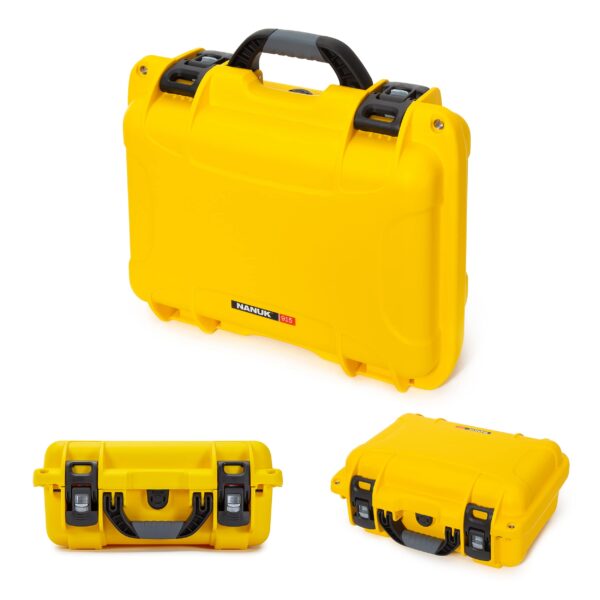Nanuk 915 Pro IP67 Rated Impact-Resistant Waterproof NK-7 Resin Shell Airline Carry-On Photo Kit Hard Case with Soft Grip and Ergonomic Handle, PowerClaw Superior Latching System (Yellow) - Image 6