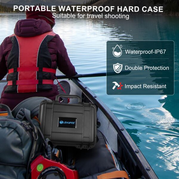 Lekufee Portable Travel Waterproof Hard Case Compatible with DJI Mini 2 SE/DJI Mini 2 Drone/DJI Mini 4K and DJI Mavic Mini 2 Drone Accessories(CASE ONLY) - Image 6