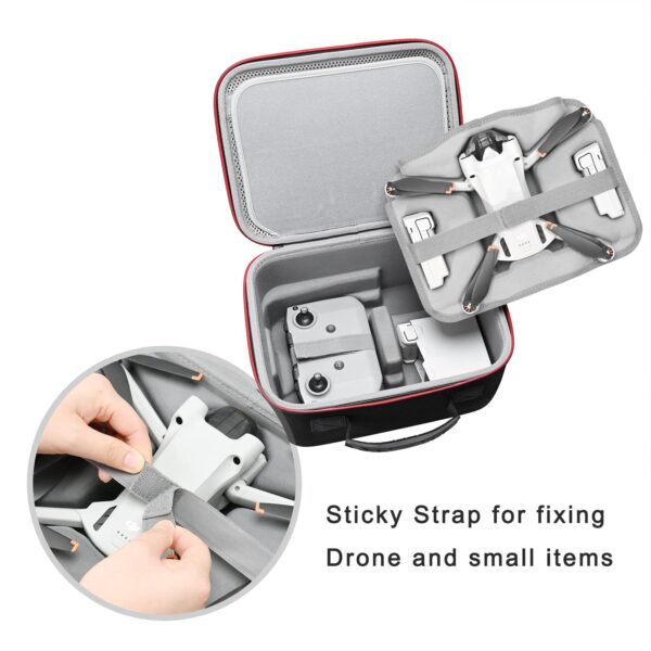 RLSOCO Carrying Case for DJI Mini 3 - Fits Full Set of Accessories: DJI RC Controller or Stock Controller,Charging hub,Batteries & Propellers (Allows Arms Unfold and Fold) - Image 4