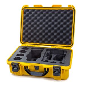 Nanuk 925 Waterproof Hard Case with Foam Insert for DJI Mavic 2 Pro|Zoom + Smart Controller, Crystalsky 5.5" or iPad - Yellow