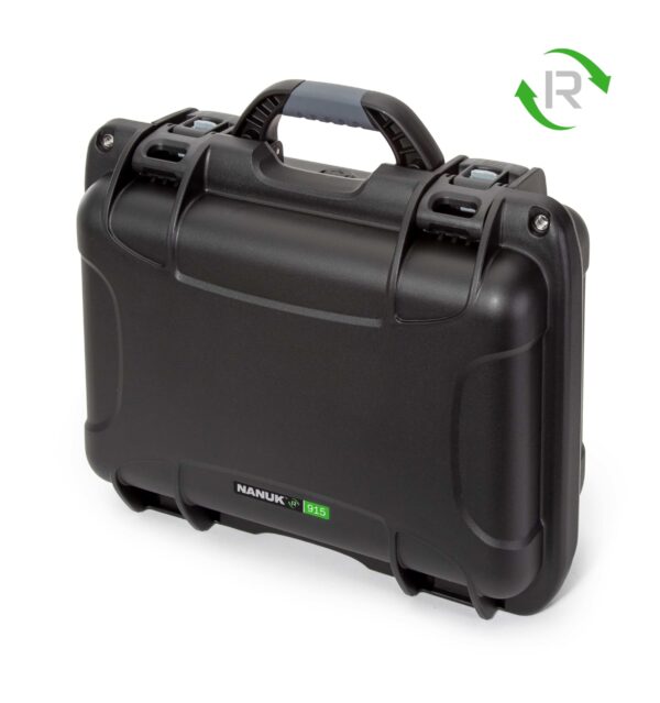 Nanuk 915 Pro Photo Kit - Waterproof Hard Case with Lid Organizer and Padded Divider - Dustproof and Impact Resistant - Recycled Resin - Go Green and Minimize Your Carbon Footprint, Black - Image 2