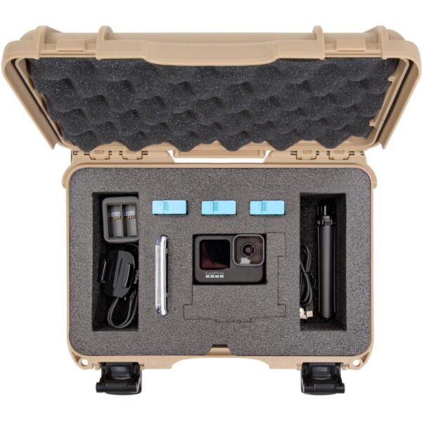 Nanuk 909 Waterproof Hard Case with Foam Insert for GoPro Hero 9 & 10 - Tan (909-GOPH90) - Image 5