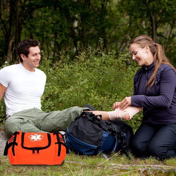 Dixie EMS Dixigear Empty First Responder II Bag 10.5" x 5" x 8" - Orange - Image 3