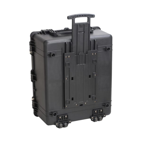 MEIJIA Portable Waterproof Protective Case,Hard Camera Case With Retractable Pull Handle And Rolling Wheels,Customizable Fit Foam Inserted,Elegant Black, 33.43"X28.39"X17.64" - Image 7