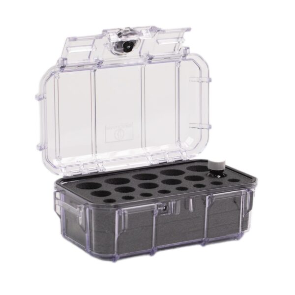 Evergreen EMT EMS Lockable Narcotics and Medication Storage Boxes / IP67 Waterproof/Airtight Dustproof for Ambulance, Emergency Services, Home Medication Storage (Narcotics Foam + Clear)