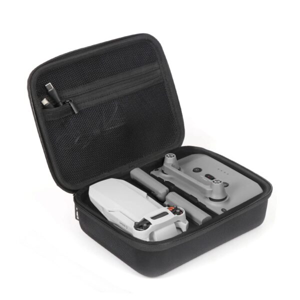 JSVER Carrying Case for DJI Mini 2 Hard Shell Storage Case for Mavic Mini 2/ Mini 2 SE/Mini 4K Drone Remote Comtroller and Other Accessories, with Propeller Protectors and Control Stick Cover