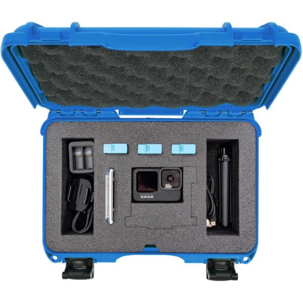 Nanuk 909 Waterproof Hard Case with Foam Insert for GoPro Hero 9 and 10, Blue - Image 5