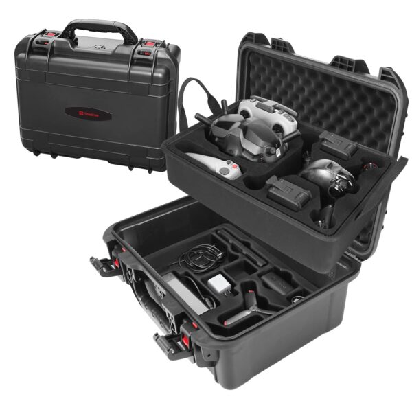 Smatree 2 Layers Waterproof Case for DJI FPV Combo, 28.3L Professional Hard Carrying Safe Suitcase for DJI FPV Drone and Other Accessories(Drone and Accessories are Not Included) - Image 8
