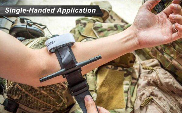 Tourniquet, 2 Pack - The Fastest, Safest, Most Effective Combat Hemostatic Control Single-Handed Application for Military Tactical First Aid Medical Battle Tourniquets - Image 4