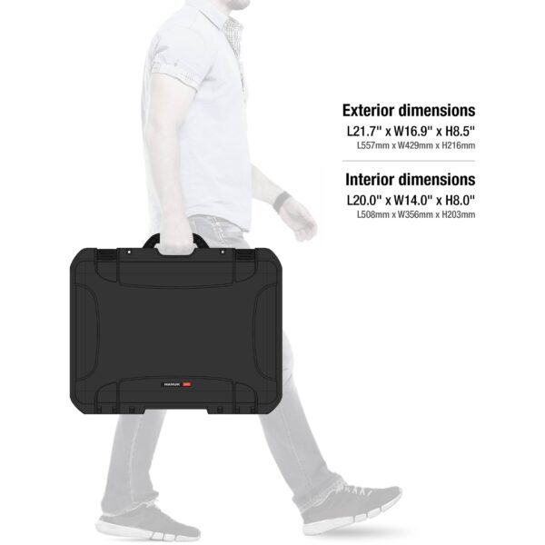 Nanuk 940 EMS Emergency Medical Service/First Aid Hardcase with Lid Organizer and Divider System (Black) - Image 2