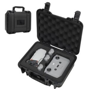 HOPELJ Waterproof Hard Case for DJI Mini 4K,Shock Absorbing and Pressure Resistant Carrying Case for DJI Mini 4K/Mini 2 SE/Mini 2 Drone, Controller, Battery and Battery Charger.