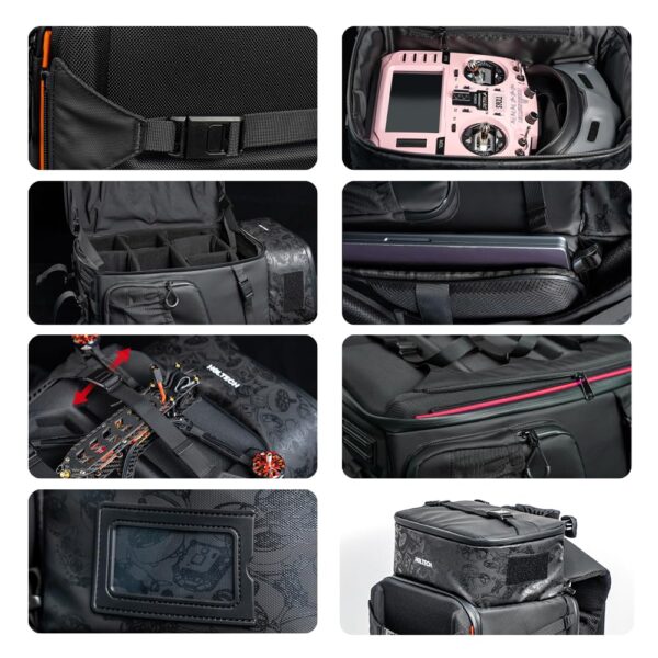 HGLRC FPV Drone Backpack Case Shoulder Bag for FPV Racing Quadcopter Drone and Parts for DJI FPV Combo - Image 5