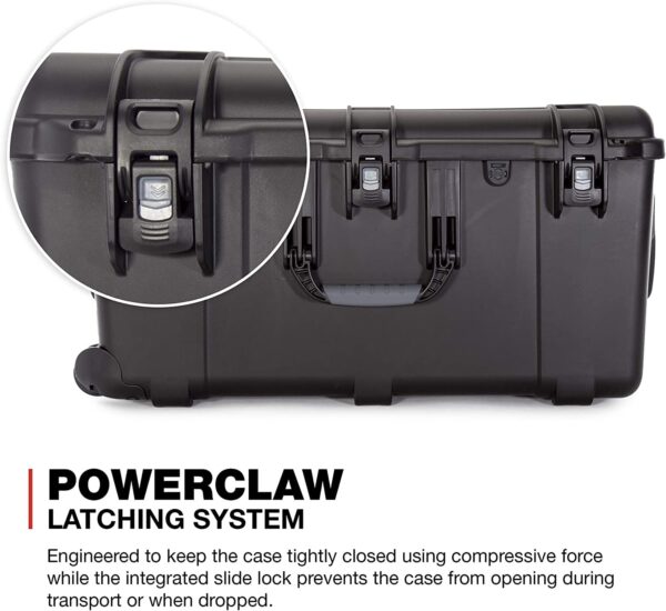 Nanuk 965 Waterproof Carry-On Hard Case with Lid Organizer and Padded Divider w/ Wheels - Black - Image 4