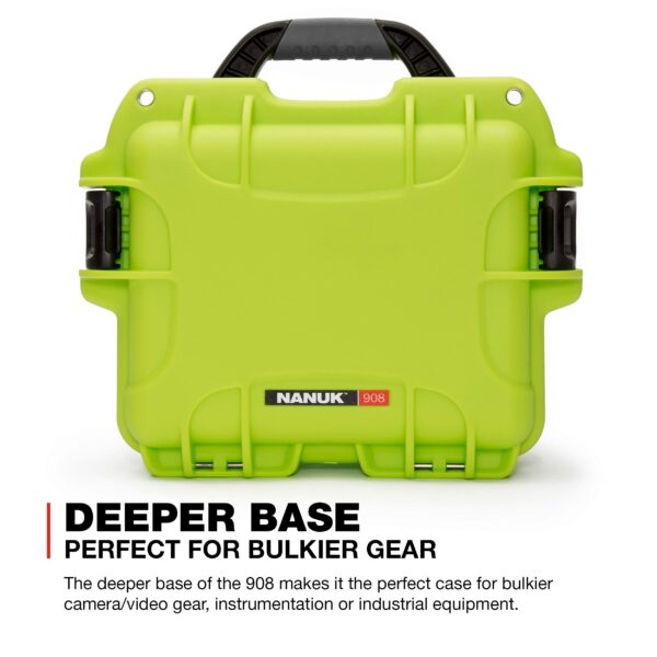 Nanuk 908 Waterproof Hard Case with Padded Dividers - Lime - Image 7