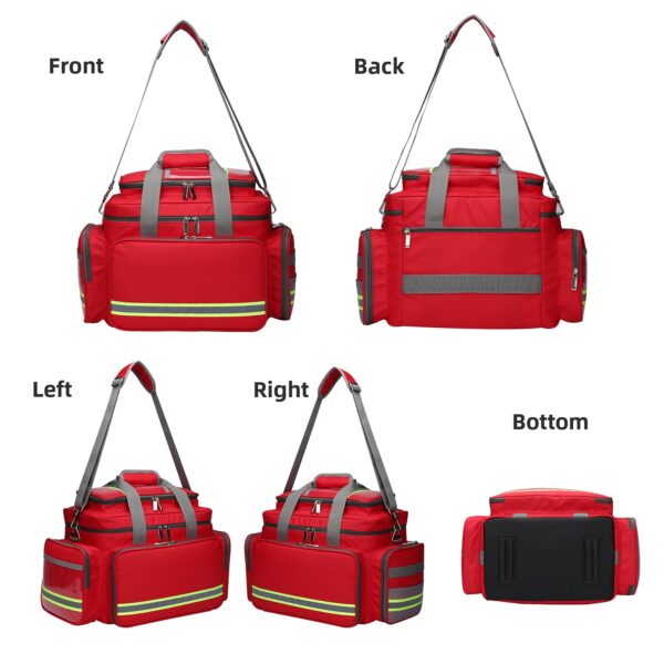 Be-Better Medical Bag First Aid Bag First Responder Bag for Trauma,Emergency Bag Medical Bag Organizer，Trauma Bag Medical Bag for Nurses,Home Health Care, EMT Bag (Bag Only) - Image 4
