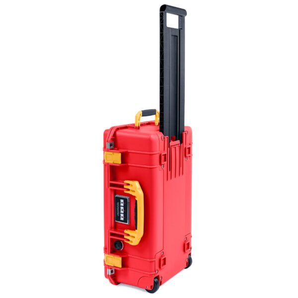 ColorCase Pelican Air 1535 Carry-on Case Red - Medium Size Waterproof Case with TrekPak Divider System & Mesh Lid Organizer - Yellow Handles & Latches - Image 3