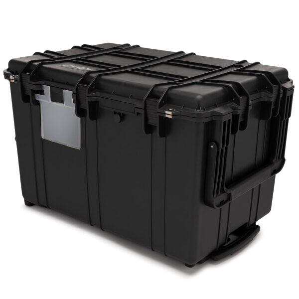 Koah Weatherproof 32" XXXL Roller Hard Case with Customizable Foam and Retractable Handle - 130 Liters Durable Protection for Equipment (32"x20"x20" Exterior, 28"x18"x16" Interior, Black) - Image 3