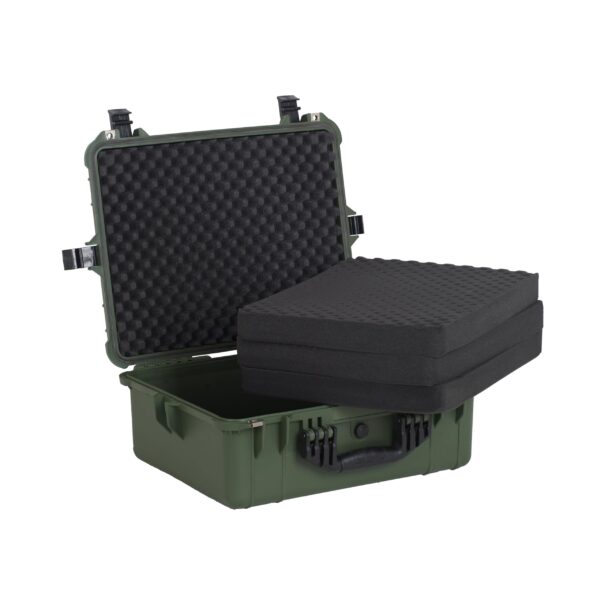 MEIJIA Portable All Weather Waterproof Protective Hard Case,Compact Camera Case with Customizable Fit Foam,Fit Use of Drones,Camera,Equipments,20.62 x16.85x8.11inches (Green) - Image 9