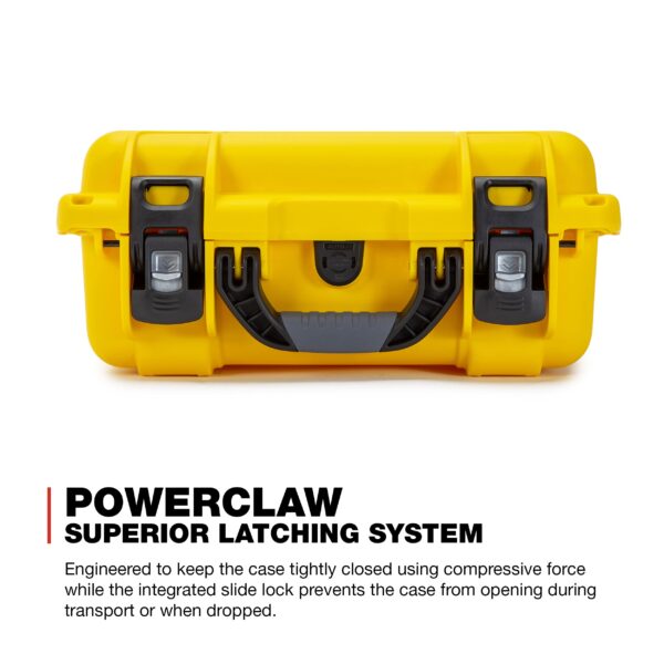 Nanuk 915 Pro IP67 Rated Impact-Resistant Waterproof NK-7 Resin Shell Airline Carry-On Photo Kit Hard Case with Soft Grip and Ergonomic Handle, PowerClaw Superior Latching System (Yellow) - Image 5