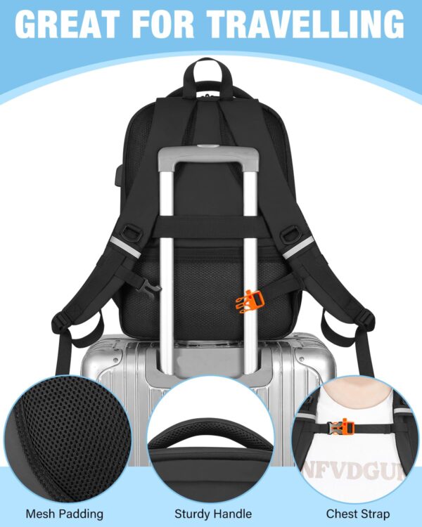 PEKREWS Mini 4K Case, Large Capacity Mini 2 SE Backpack Fits 15.6 Inch Laptop, Sturdy Travel Bag Compatible with DJI Mini 4K, DJI Mini 2 SE, DJI Mini 2, Waterproof Hard Carrying Case for Accessories - Image 3