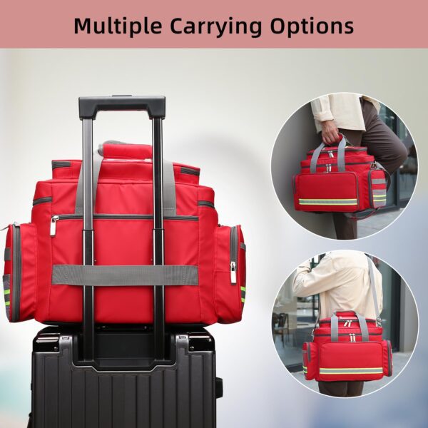 Be-Better Medical Bag First Aid Bag First Responder Bag for Trauma,Emergency Bag Medical Bag Organizer，Trauma Bag Medical Bag for Nurses,Home Health Care, EMT Bag (Bag Only) - Image 5