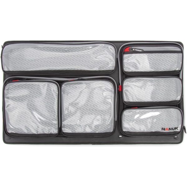 Nanuk 962 Wheeled Waterproof Hard Case with 6-Pocket Lid Organizer and Padded Divider, Black - Image 3