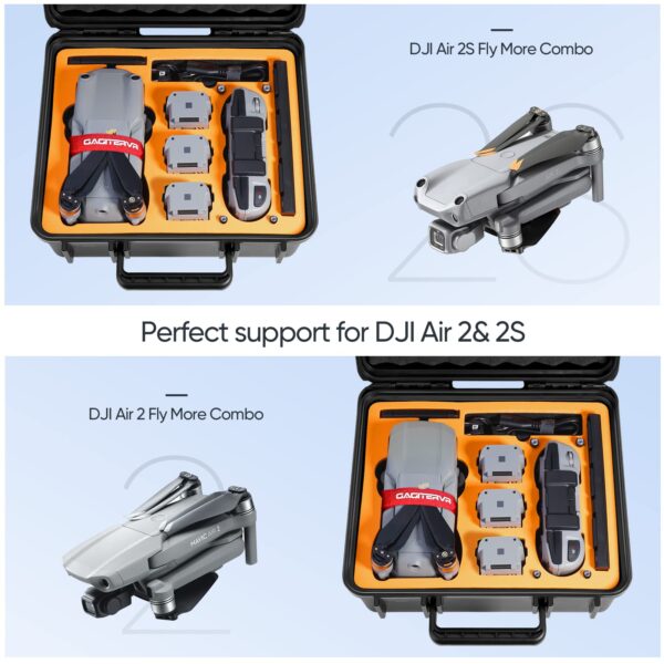 GAGITERVR Hard Carrying Case for DJI Air 2S / Mavic Air 2 Drone and More Accessories, Waterproof and Anti-drop All-round Protection(Not Include Drones and Accessories) - Image 7